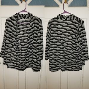 Sag Harbor 3/4 Sleeve Cardigan with Button Detail